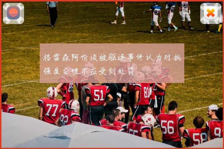 格雷森阿伦谈被驱逐事件认为对抗强度合理不应受到处罚